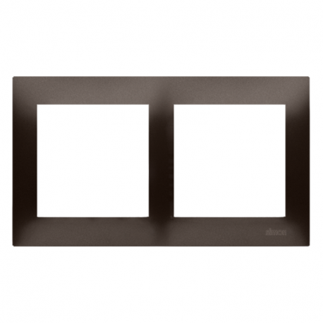 Simon54 Ramka 2- krotna DR2/46 brązowy