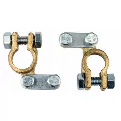 Klemy samochodowe miedziane zestaw 2 sztuk VOREL