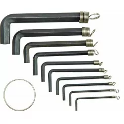 Klucze imbusowe 1,5-10mm zestaw 10 sztuk na kółku 56390 VOREL