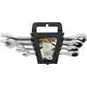 Klucze płasko-oczkowe z grzechotką 10-19mm 52661 VOREL