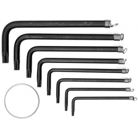 Klucze imbusowe torx T10-T40 zestaw 8 sztuk na kółku 56600 VOREL