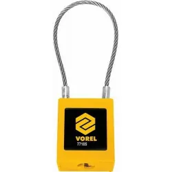 Kłódka powlekana nylonem z linką Vorel