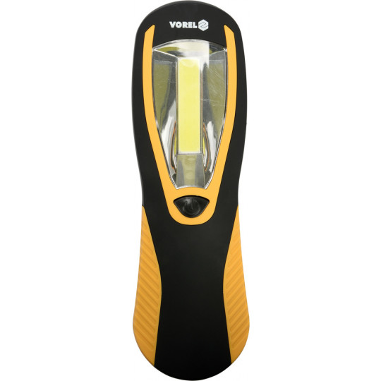 Black and yellow LED hand lamp COM Vorel