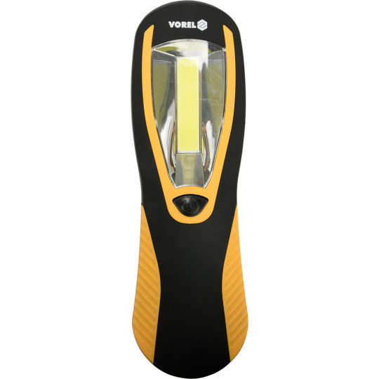 Lampka ręczna czarno-żółta LED COM Vorel
