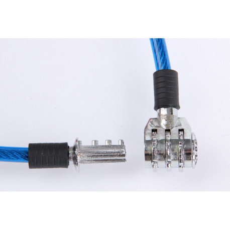 Linka rowerowa z szyfrem 8x650mm niebieska Vorel