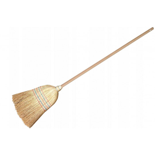 Sorghum broom 4 bound 1150x22mm wooden VOREL