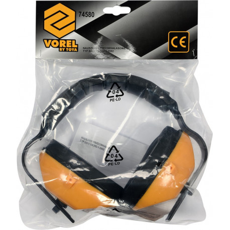 Nauszniki przeciwhałasowe żółte 24db Vorel