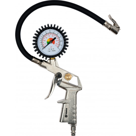 Wheel inflation gun with pressure gauge Vorel