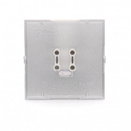 Simon54 Klawisz z oczkiem do łączników i przycisków podświetlanych DKW1L/43 srebrny