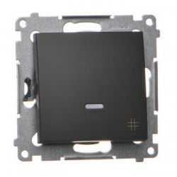 Simon54 Łącznik krzyżowy podświetlany DW7L.01/49 czarny