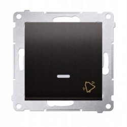 Simon54 Łącznik "dzwonek" z podświetleniem LED DD1L.01/49 czarny mat