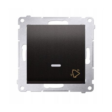 Simon54 Łącznik "dzwonek" z podświetleniem LED DD1L.01/49 czarny mat