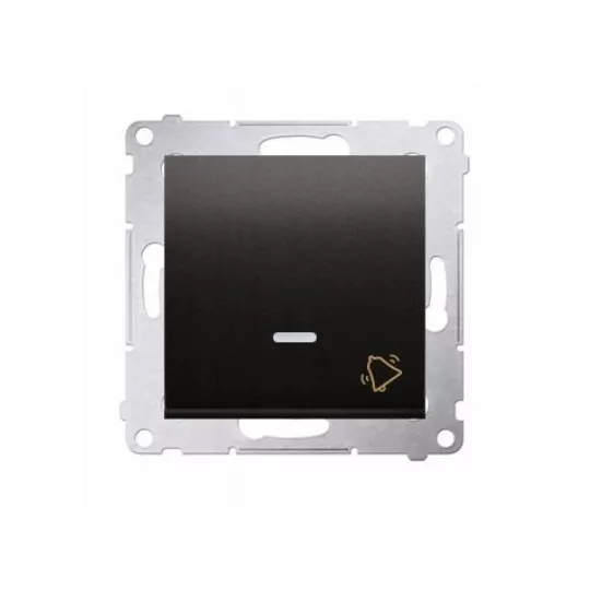 Simon54 Łącznik "dzwonek" z podświetleniem LED DD1L.01/49 czarny mat