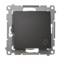 Simon54 Łącznik przycisk "dzwonek" DD1.01/49 czarny mat