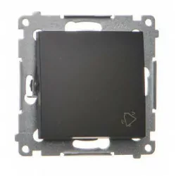 Simon54 Łącznik przycisk "dzwonek" DD1.01/49 czarny mat