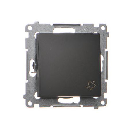 Simon54 Łącznik przycisk "dzwonek" DD1.01/49 czarny mat