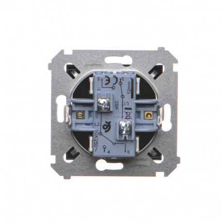 Simon54 Łącznik schodowy podwójny DW6/2.01/49 czarny mat
