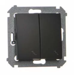 Simon54 Łącznik schodowy podwójny DW6/2.01/49 czarny mat