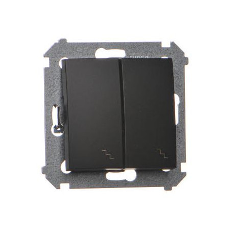 Simon54 Łącznik schodowy podwójny DW6/2.01/49 czarny mat