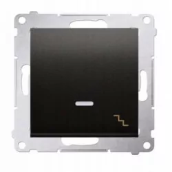 Simon54 Łącznik schodowy podświetlany DW6L.01/49 czarny