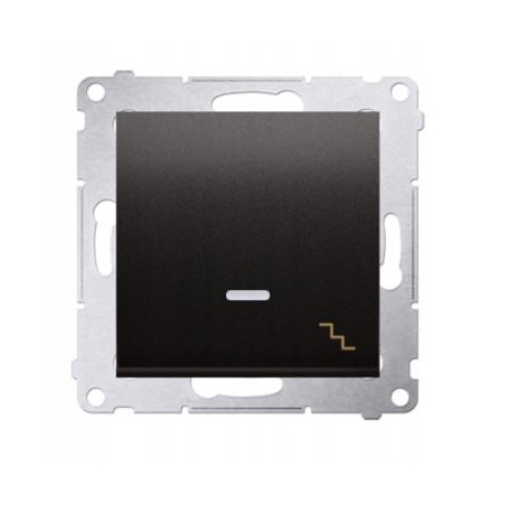 Simon54 Łącznik schodowy podświetlany DW6L.01/49 czarny