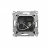 Simon54 Gniazdo antenowe typu &#34;F&#34; + komputerowe RJ45 DASFRJ45.01/49 czarny mat