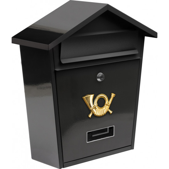 Letterbox 380x320x105mm black VOREL