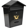 Letterbox 380x320x105mm black VOREL
