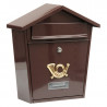 Letterbox brown 380x320x100mm VOREL