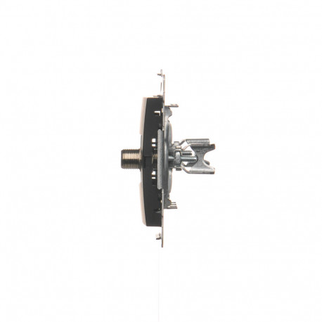 Simon54 Gniazdo antenowe typu „F” pojedyncze DASF1.01/49 czarny mat