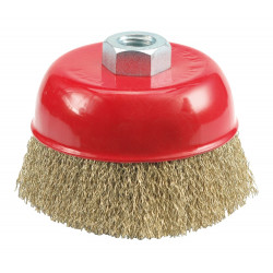 Front brush with threaded...