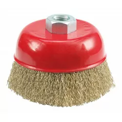 Szczotka czołowa z gwintem drut karbowany 06970