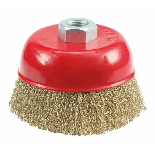 Front brush with threaded crimped wire VOREL Front brush with threaded crimped wire VOREL