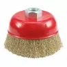 Front brush with threaded crimped wire VOREL