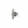 Simon54 Gniazdo komputerowe podwójne RJ45 D62.01/43 srebrny mat
