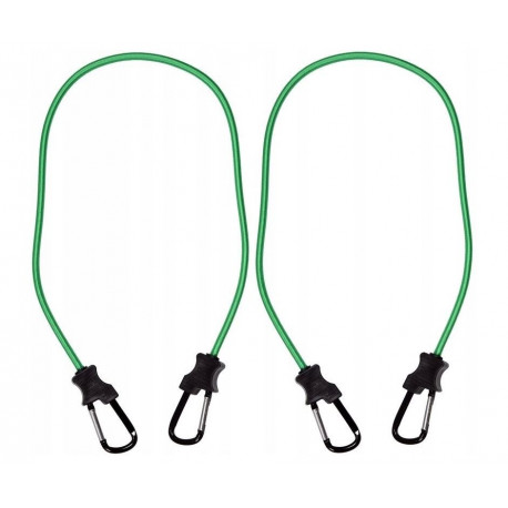 Ściągacze elastyczne z karabińczykiem 1metr zestaw 2 sztuk Vorel