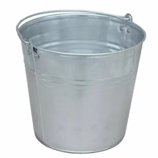 Galvanized bucket chrome 5 L Vorel