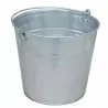 Galvanized bucket chrome 5 L Vorel