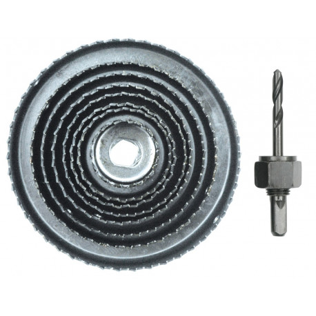 Wycinarka do drewna 38-127 mm zestaw 9 sztuk VOREL