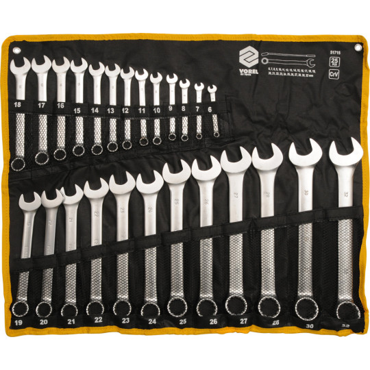 Set of combination wrenches 6-32 mm set of 25 pieces VOREL