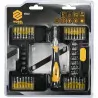 Set of screwdriver bits with handle 37 parts Vorel