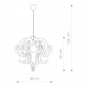 Lampa wisząca KATERINA transparent 5210 60W E27