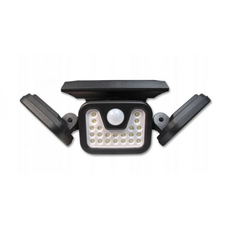 Lampa naświetlacz solarny 3xLED 15W CW IP65 PIR LUMILED