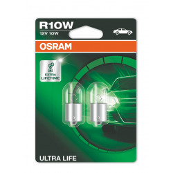 Żarówka pomocnicza R10W ULTRA LIFE 12V 10W P21W 2szt Osram