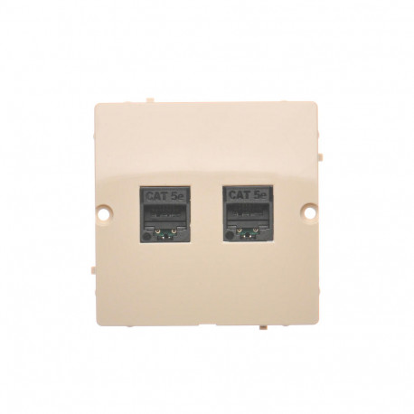 Basic Gniazdo kom.RJ45 podw.kat5e BMF52.02/12 beżo