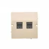 Gniazdo komputerowe podwójne RJ45 beżowy SIMON BASIC