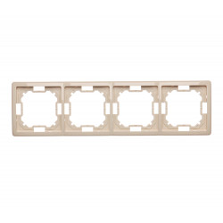 Basic Ramka na 4-moduły BMR4/12 beżowy-646