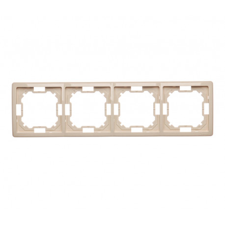 Basic Ramka na 4-moduły BMR4/12 beżowy-646