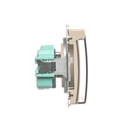 Basic Gniazdo pojed z/u kl.dym BMGZ1B.01/12a beżow-682