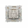 Antenna outlet R-TV-SAT terminal/terminal, attenuation 1dB beige SIMON